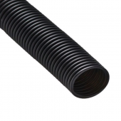 Труба гофрированная ПА стойкая к ультрафиолету (УФ) не распространяющая горение черная с/з д20 (100м/4800м уп/пал) Промрукав