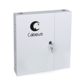 Бокс оптический настенный на 8 ST(FC) со сплайс-кассетой (без пигтейлов и проходных адаптеров)