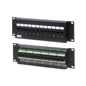 Патч-панель настенная, 12 портов RJ-45(8P8C), категория 5е, с подставкой