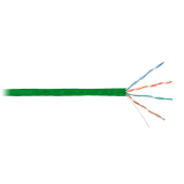 Кабель NIKOMAX U/UTP 4 пары, Кат.5e (Класс D), тест по ISO/IEC, 100МГц, одножильный, BC (чистая медь), 24AWG (0,51мм), полимерный материал нг(А)-HF, в