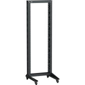 ITK LINEA F Стойка 1-рамная на рол. 42U 600х600мм черная