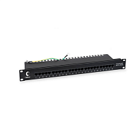 Патч-панель 19" (1U), 25 портов RJ-45, Dual IDC (телефонная раскладка)