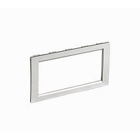 Рамка универсальная на 4 модуля, цвет серый металлик