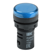 Лампа AD22DS(LED)матрица d22мм синий 24В AC/DC ИЭК