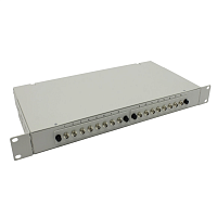 Коммутационная панель ВО 19" 1U 16xFC/APC SM 9/125 (укомплектованная)