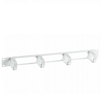 Органайзер кабельный горизонтальный с окнами 4 кольца 1U ОКО-19"-1U ССД