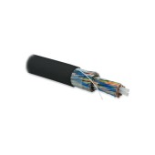 Кабель витая пара, неэкранированный U/UTP, категория 5, 100 пар 24 AWG, 100х2х0,51 мм, однопроволочные жилы, PE, внешний -40°