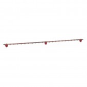 Медная шина заземления с изоляторами, вертикальная, 22 точки подключения, длина 1м