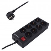 Сетевой фильтр Ippon BK-258 5м (8 розеток) черный (коробка)