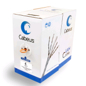 Кабель витая пара UTP (U/UTP), категория5e, 4 пары (24 AWG), одножильный, оранжевый, LSZH (Low Smoke Zero Halogen) (305 м), системная гарантия25 лет.