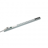 Блок розеток, 12 розеток + 4 IEC 320 C13, с индикатором, автоматом и фильтром, защита от перенапряжений (длина 1033 мм) (LZ-532