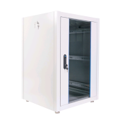 Шкаф телекоммуникационный напольный ЭКОНОМ 18U (600 × 600) дверь стекло, дверь металл