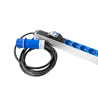 Верт блок розеток Rem-32, 1×32A, 2 авт, инд, 36C13, 6C19, 1820мм, шнур 3м IEC309