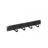 Кабельный органайзер 4 кольца 19" 1U RAL7035