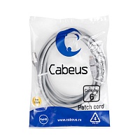 Патч-корд F/UTP, категория 6, 2xRJ45/8p8c, экранированный, серый, LSZH, 5м