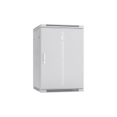 Шкаф телекоммуникационный настенный разобранный 19" 18U 600x450x901mm (ШхГхВ) дверь металл, цвет серый (RAL 7035)