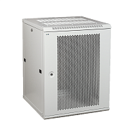 ITK Шкаф LINEA W 9U 600x450 мм дверь перфорированная, RAL7035