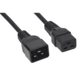 Кабель питания C19 - C20 (3x2.5), прямая вилка, 0.5м
