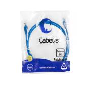 Патч-корд U/UTP, категория 6, 2xRJ45/8p8c, неэкранированный, синий, PVC, 1.5м