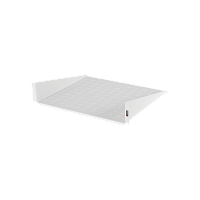 Полка фронтальная TLK, 19", 2U, глубиной 400мм, крепеж в комплекте, серая