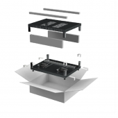 ITK LINEA E Компл. осн. и крыша 600х800мм шкафа 18-47U чер.