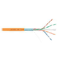 Кабель NIKOMAX F/UTP 4 пары, Кат.6a (Класс Eа), тест по ISO/IEC, 500МГц, одножильный, BC (чистая медь), 23AWG (0,57мм), полимерный материал нг(А)-HF, 