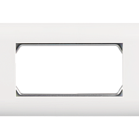 Лицевая панель NIKOMAX, французский формат Mosaic, под 2 вставки 45х45мм, с подрамником, белая