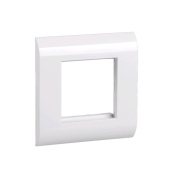 ITK Лицевая рамка для мод. Mosaic 80х80мм пл. суппорт бел.