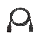 Кабель питания TLK, вход - разъём C14 (IEC 60320) , выход - разъём C13 (IEC 60320),  3x0.75мм2, 1.8 м, 250В 6A, черный