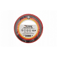 ССД KR-09-2604 Изолента ПВХ KRANZ 0.13х15 мм, 20 м, красная упаковка 10 роликов