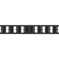 Коммутационная панель NIKOMAX 19", 1U, 24 угловых порта, Кат.6 (Класс E), 250МГц, RJ45/8P8C, 110/KRONE, T568A/B, неэкранированная, с органайзером, чер