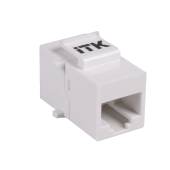 ITK Проходной адаптер кат.5E UTP, RJ45-RJ45, тип Keystone Jack