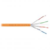 Кабель NIKOMAX U/FTP 4 пары, Кат.6a (Класс Eа), тест по ISO/IEC, 500МГц, одножильный, BC (чистая медь), 23AWG (0,58мм), полимерный материал нг(А)-HF, 