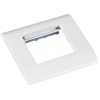 Настенная лицевая панель NETLAN под 1 вставку Mosaic, 45x45, с подрамником, белая, уп-ка 10 шт.