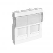 Вставка 2xRJ-45 KEYSTONE модуль 45х45