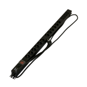 Блок розеток, 12 розеток Schuko+4хIEC320 C13, 16 A, 250В, с выключателем, защита от перенапряжения, кабель питания 3х1.5мм2, длина 2.5м