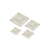 Самоклеящ. площадка 21х21мм под стяжку (шир. до 4мм)  (уп.100шт.)