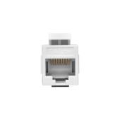 Адаптер проходной TERACOM Cat.5E неэкранированный RJ45-RJ45 тип Keystone белый