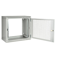 Шкаф телекоммуникационный настенный разборный 19”,15U(600x650), ШТ-НСр-15U-600-650-П дверь перфорированная ССД