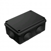 Коробка распределительная 40-0340-9005 для о/п безгалогенная (HF) черная 120х80х50 (64шт/кор) Промрукав