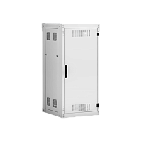 Напольный шкаф NETLAN 19", 24U, металлическая дверь, цельнометаллические стенки, Ш600хВ1196хГ600мм, в разобранном виде, серый