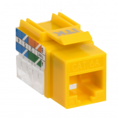 ITK Модуль Keystone Jack кат.6A UTP 110 IDC 90град жёлтый