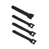 Хомут для кабеля, липучка с мягкой застежкой, 210x14 мм, черный (10 шт.)