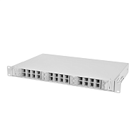 Оптический бокс (кросс) 19" выдвижной, 1U, до 24 портов