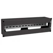 ITK Панель электрораспределительная 3U с DIN-рейкой черная