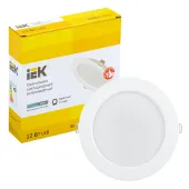Светильник LED ДВО 1613 белый круг 12Вт 4000К IP20 IEK